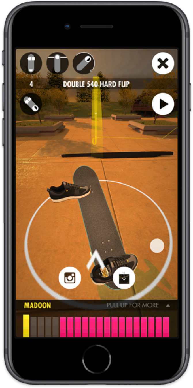 Mobile Game Skater on iPhone